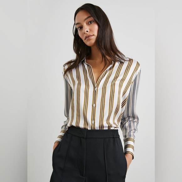 Rails silk button up blouse - Picture 1 of 5